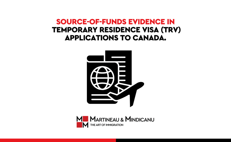 SOURCE-OF-FUNDS EVIDENCE IN TEMPORARY RESIDENCE VISA (TRV) APPLICATIONS TO CANADA.